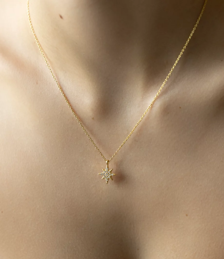 Stern mit Zirkonia Kette 1599