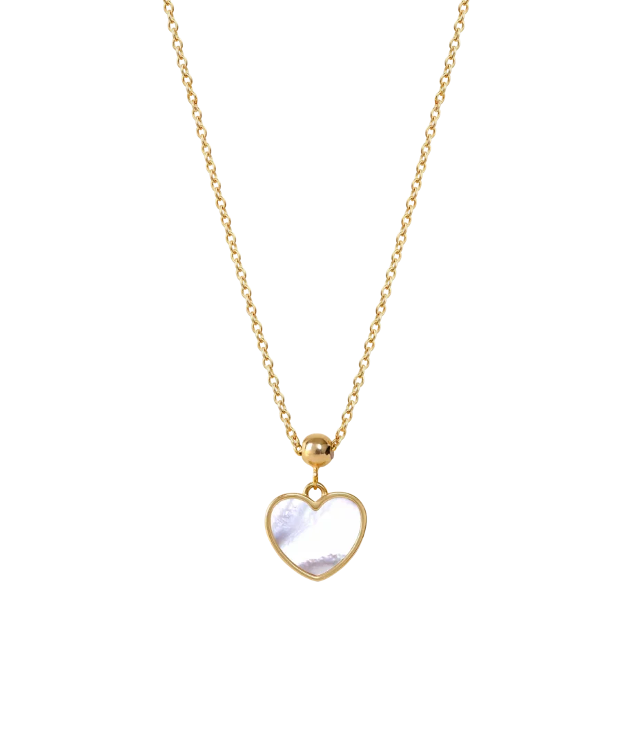 Kette verstellbar mit Perlmutt Herz 2151