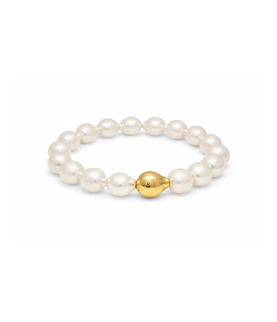Elasticarmband mit Barockperlen