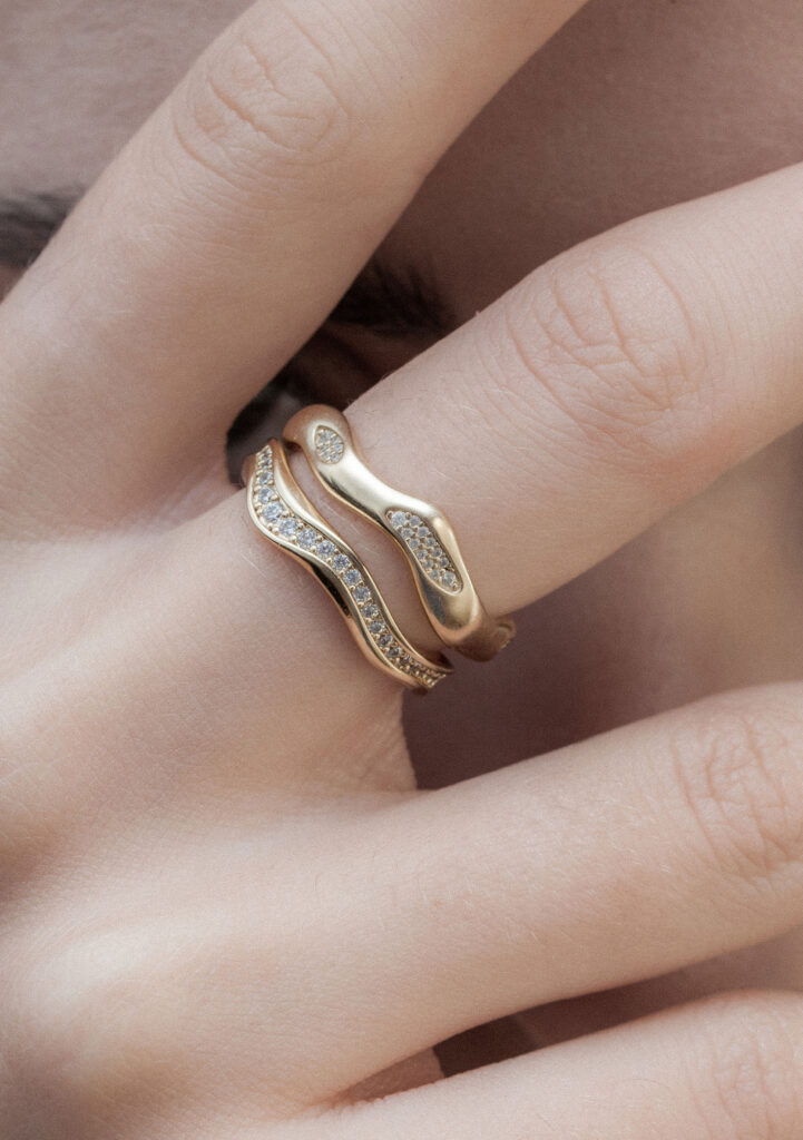 Ring organische Form mit Zirkonia