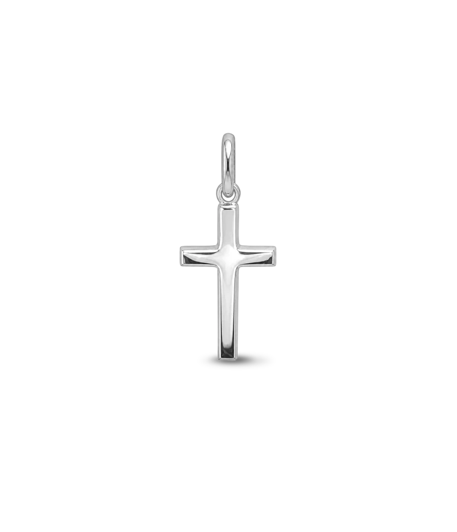 Anhänger Kreuz - Rhodium