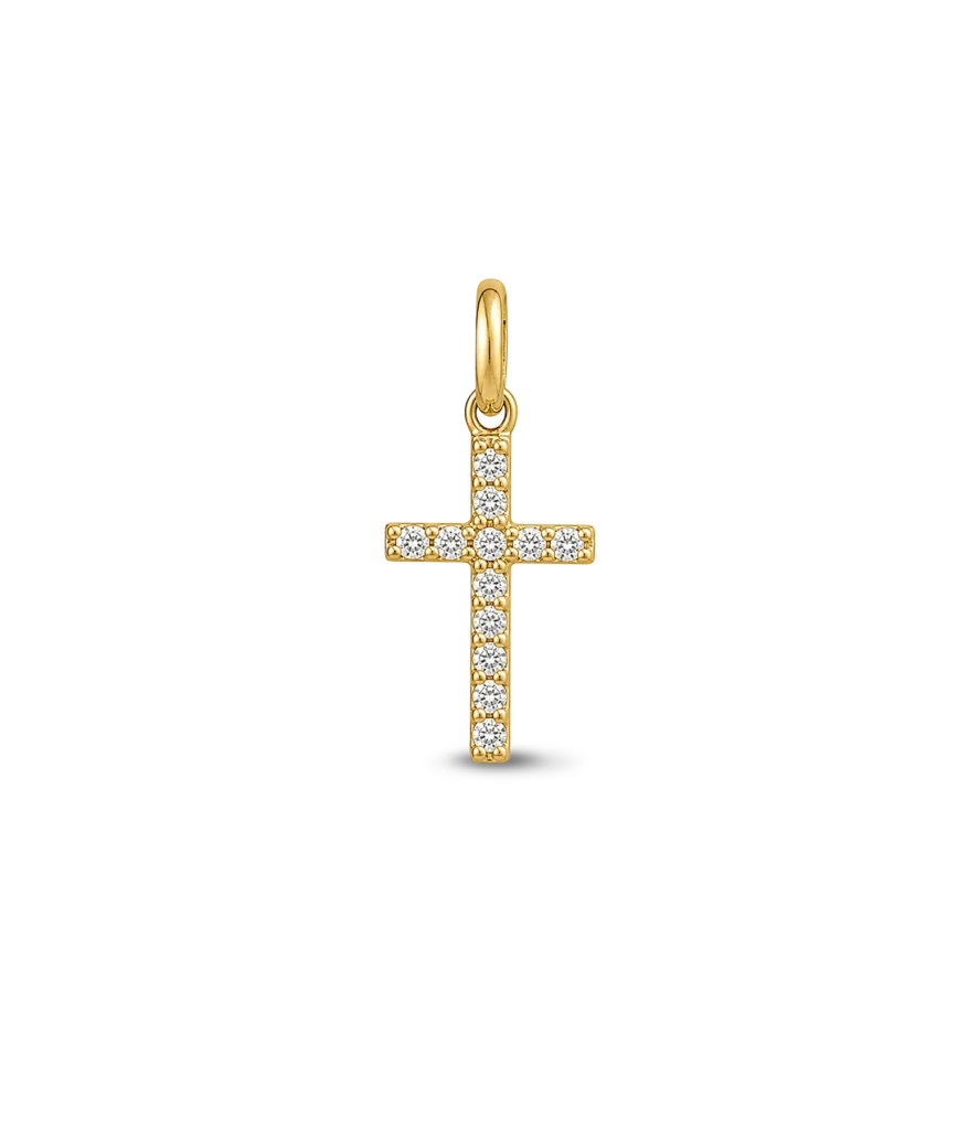 Anhänger Kreuz mit Zirkonia
