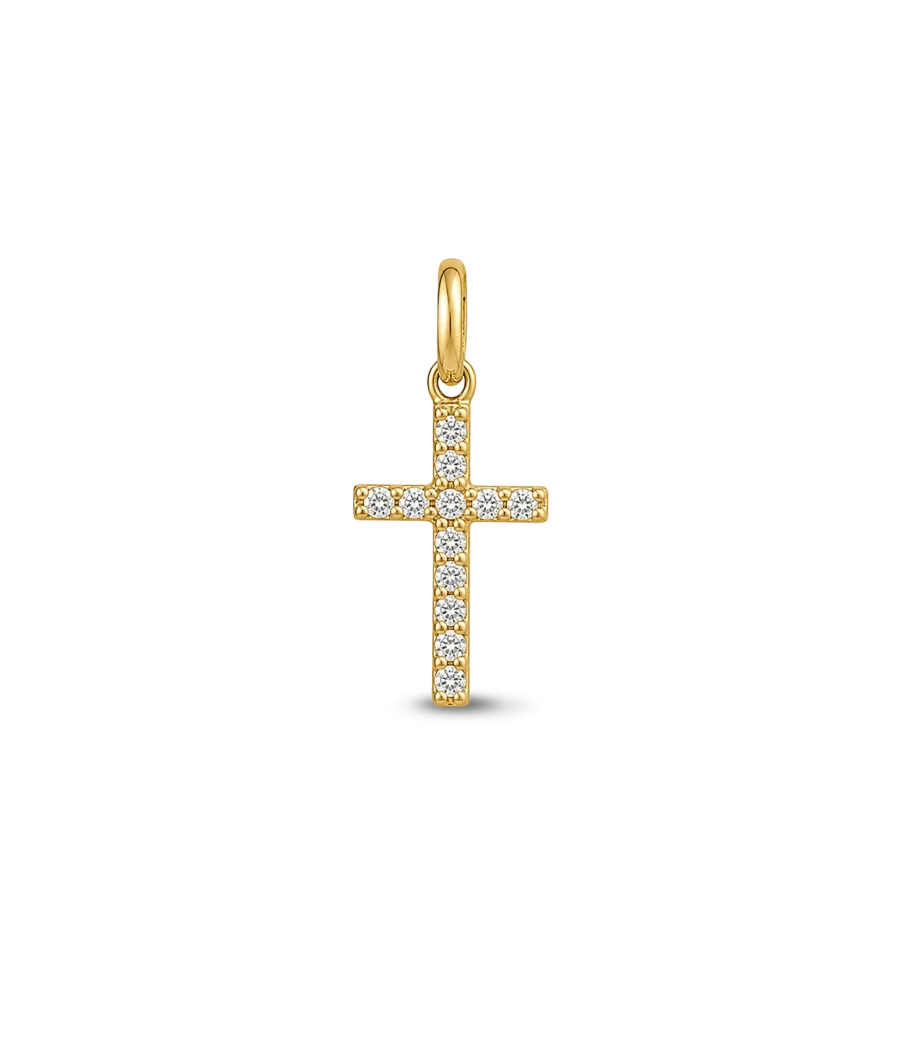 Anhänger Kreuz mit Zirkonia