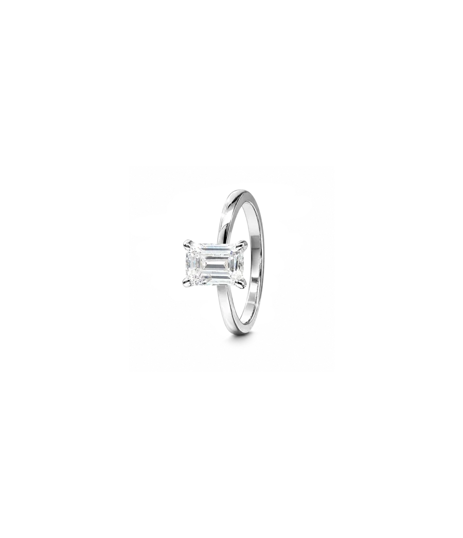 Zirkonia Ring im Baguette Schliff
